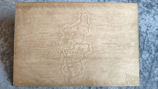 Eastern Kingdoms from World of Warcraft, Laser engraved map