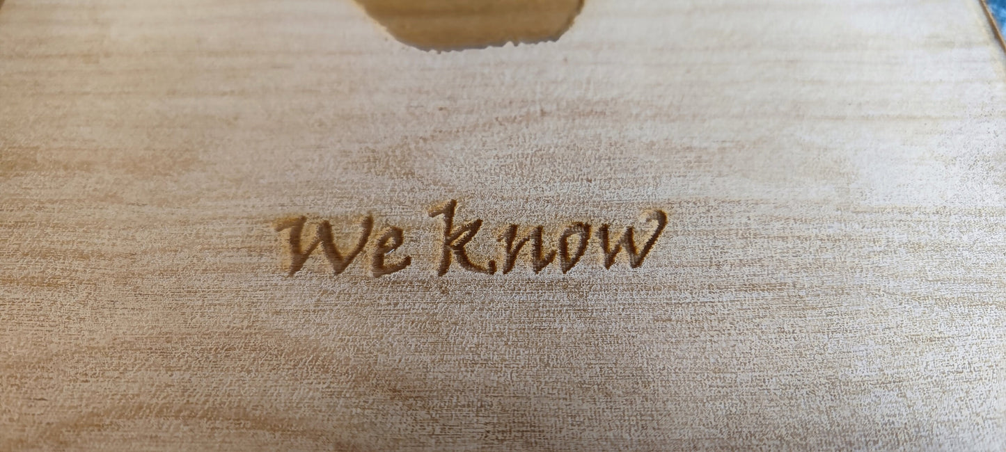 Mysterious note from the Dark Brotherhood, The Elder Scrolls, Laser engraved