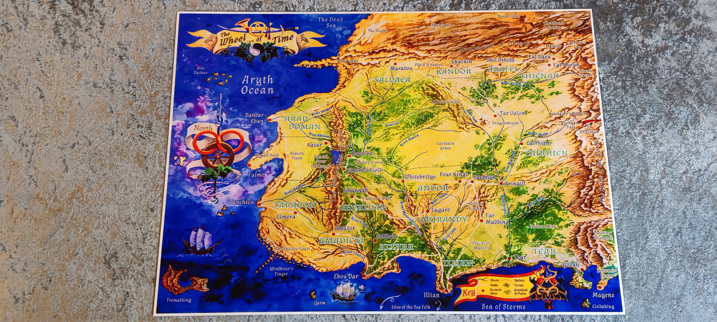 Westlands High quality map - The Wheel of Time world by Robert Jordan v.2