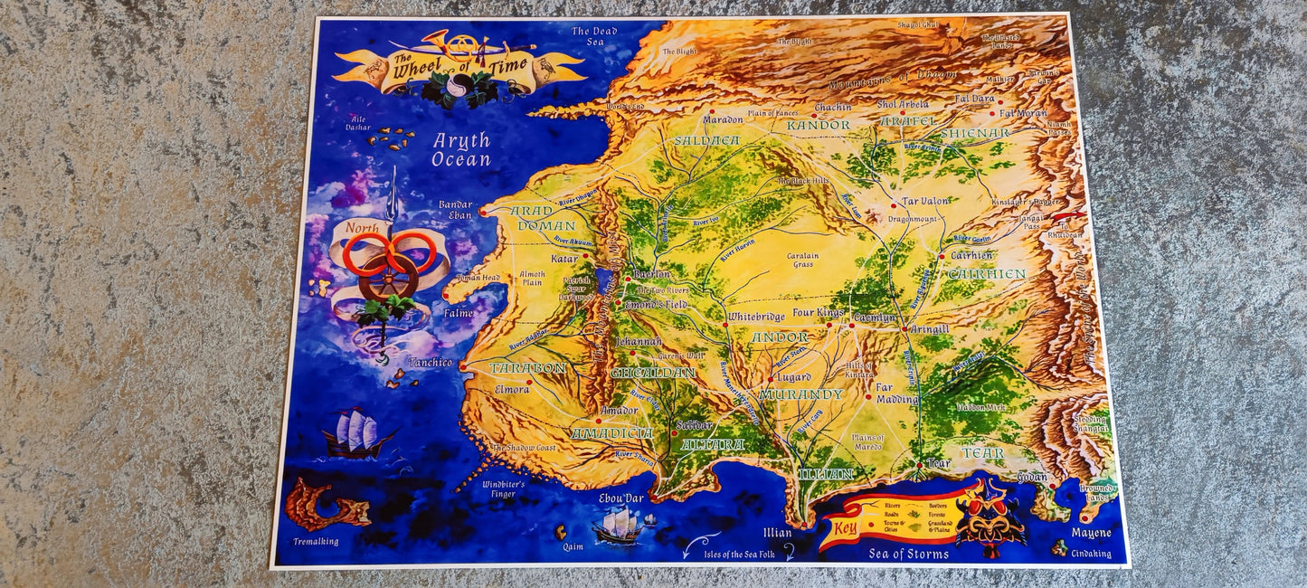 Westlands High quality map - The Wheel of Time world by Robert Jordan v.2