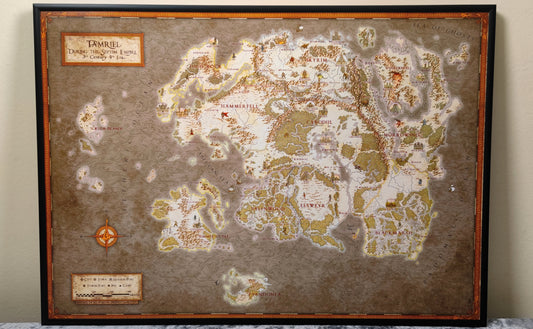 Tamriel from The Elder Scrolls Online - High quality map