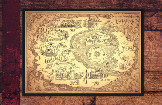 Elfhame shifting isles High quality map from the Cruel Prince by H. Black